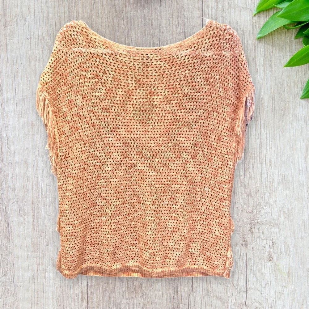 🔴 SOLD 🍭White House Black Market | Women's Mesh Short Sleeve Top | Size M | - Picture 2 of 3